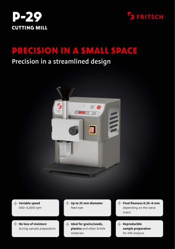 P-29 Cutting Mill - Model Card