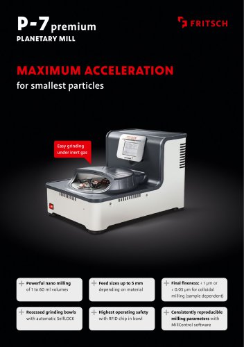 P-7 premium Planetary Mill - Model Card