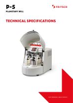 Technical specifications P-5