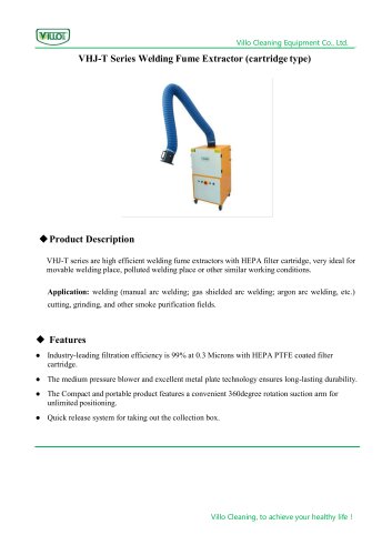 VHJ-T series Filter Cartridge Type Fume Extractor