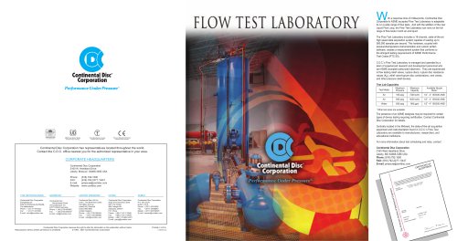 Flow Test Laboratory Literature