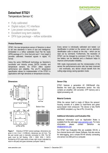 Temperature Sensor IC STS21