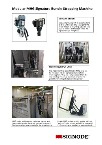 Modular MHG Signature Bundle Strapping Machine