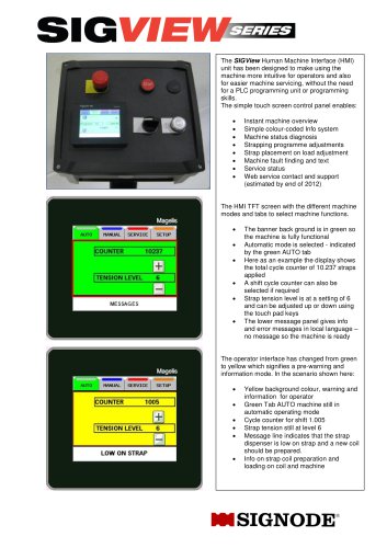 SIGView HMI Touchscreen System