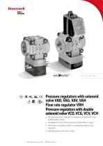 Pressure regulators with solenoid valve VAD, VAG, VAV