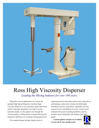 High Viscosity Disperser