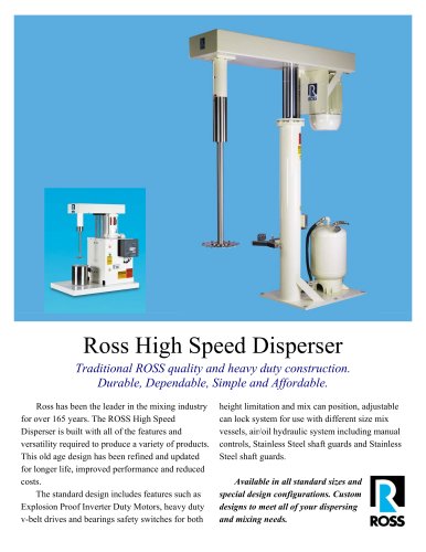 Ross High Speed Disperser