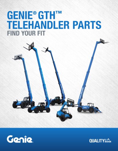 GENIE®  GTH™  TELEHANDLER PARTS  FIND YOUR FIT