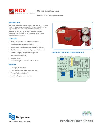 SRI990 Analog Positioner