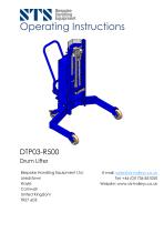 Drum Lifter - DTP03-R500 - Instruction Manual (Manual drum lifter DTP03-R500)
