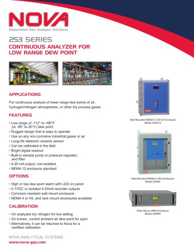 412 Series process paramagnetic oxygen analyzer