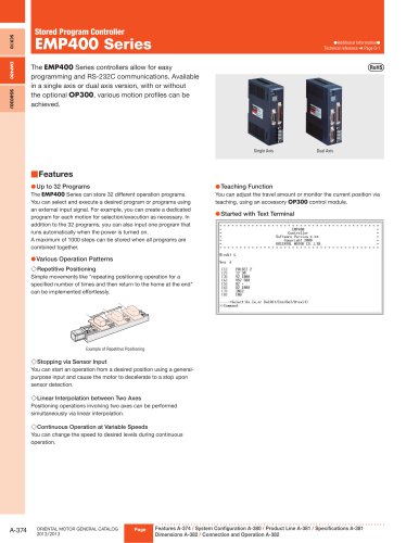 Stored Program Controller, EMP400 Series