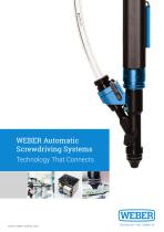 WEBER Automatic Screwdriving Systems Technology That Connects