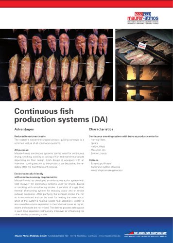 Continuous fish production systems