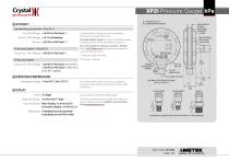 XP2i Digital Pressure Gauge kPa Data Sheet