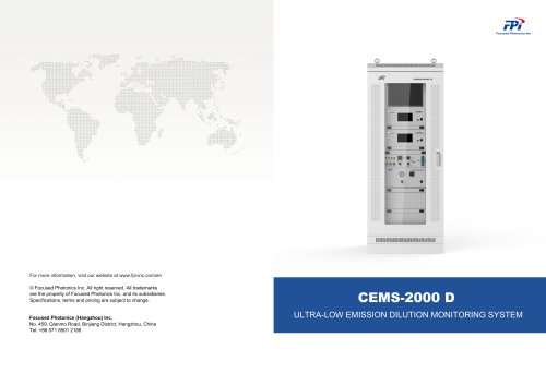 CEMS-2000D Continuous Dilution Emission Monitoring System