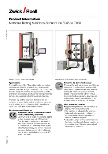 Product Information AllroundLine 30kN up to 100 kN