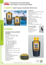 V&A Temperature Humidity Meter /Dual Ways Thermocouple MeterVA8010/VA8060 Environmental testing