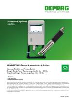 MINIMAT-EC-Servo Screwdriver Spindles Torque range from 0.2Nm - 500Nm