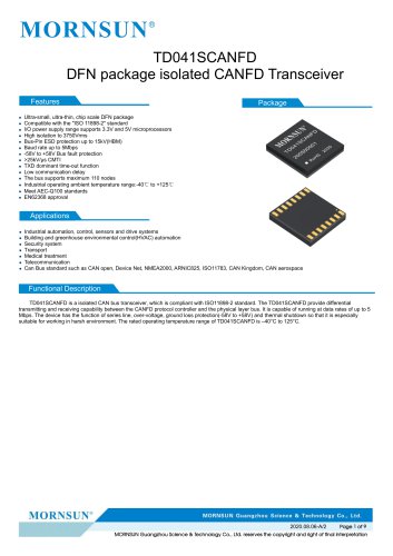 CAN / 485 /232 bus interface  TD041SCANFD