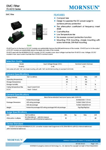 FS-A01D / Surge Suppressor