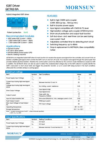 IGBT Driver QC962-8A