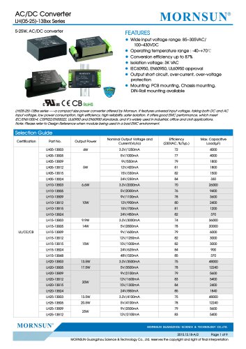 LHxx-13Bxx / 5,10,15,20,25watt AC/DC power supply / converter / Industrial control