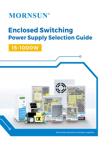 MORNSUN AC/DC Enclosed Switching Power Supply Selection Guide (2021)