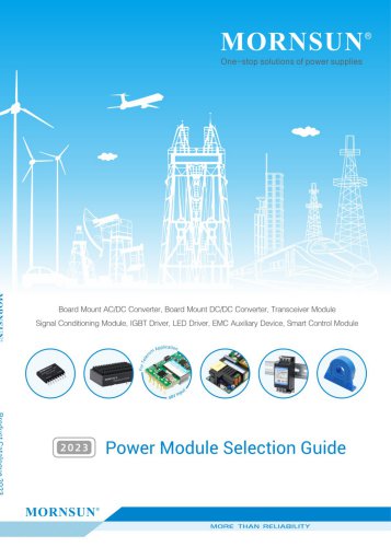 MORNSUN POWER MODULE Selection Guide (2023)