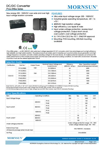 PVxx-29Bxx  targets PV Industry