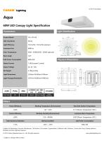 Aqua 60W LED Canopy Light Specification