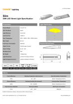 Yaham Slim LED Street Light 30W,Suitable for Park, Garden, Courtyard, Urban and Residential Streets, Rural Road