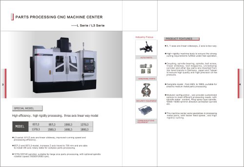 Linear Way CNC Machine Center