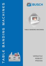 BUSCH Table Banding Machines