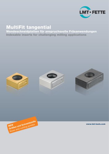 MultiFit Tangential - Indexable Inserts Brochure