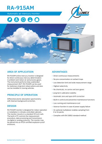 Air mercury monitor RA-915AM