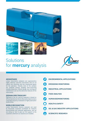 Solutions for mercury analysis