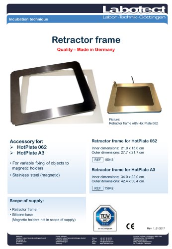 Retractor Frame