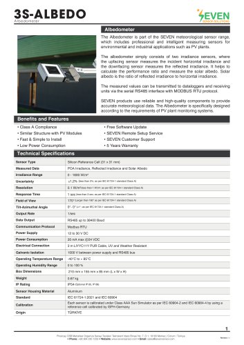 Albedometer (3S-ALBEDO)