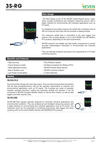 Rain Gauge (3S-RG)