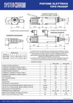 TDS - Attuatore lineare tipo PE40GP (FEED-BACK) - 1