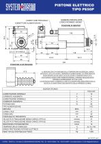 TDS - Attuatore lineare tipo PE50P - 1