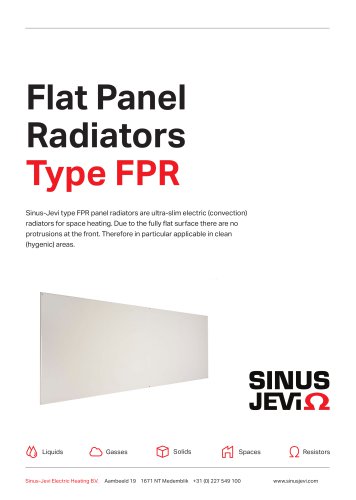 Flat Panel Radiators type FPR