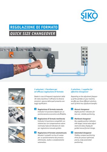 SIKO I Regolazione di Formato