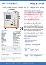 H2S-780 Portable PPM Hydrogen Sulfide Analyzer