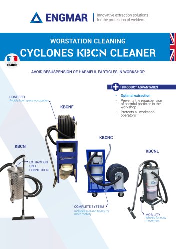 KBCN Cyclones cleaners Data sheet