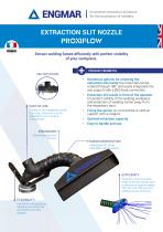 PROXIFLOW Extraction slit nozzle Data sheet