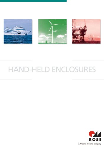 Hand held enclosures