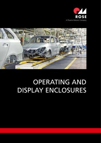 OPERATING AND DISPLAY ENCLOSURES