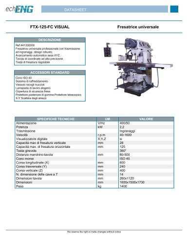 FTX-125-FC VISUAL